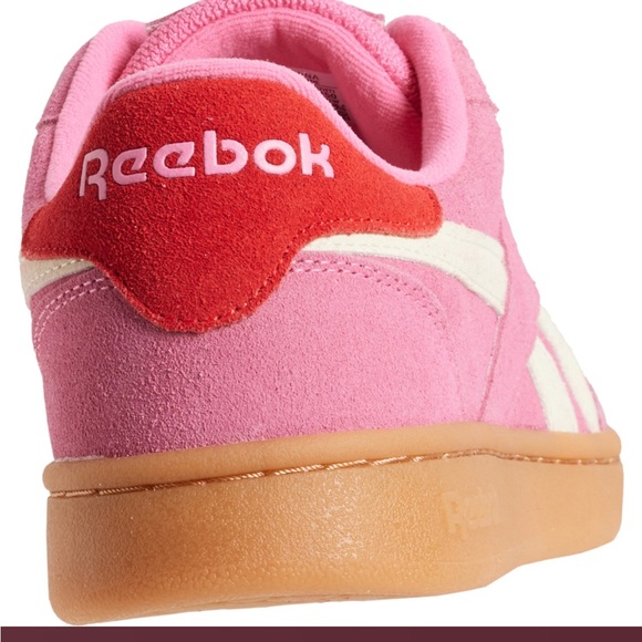 REEBOK Suede Forte Lounger Sneakers Pink Coral White Womens Size 8.5 NEW - Picture 3 of 11